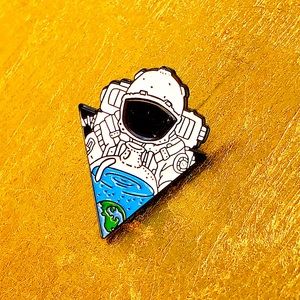 2 for $15! Astronaut with Earth Enamel Pin